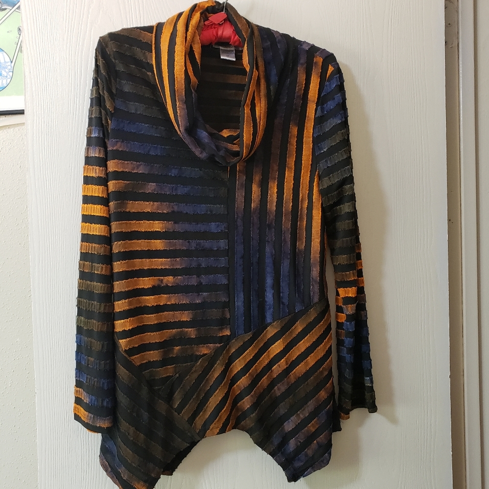 Boho, loose turtle neck tunic, Feratelli, M